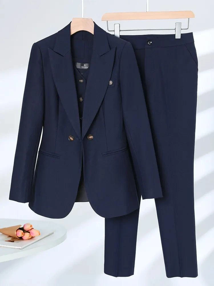 3-Piece Set Women Pant Suit, Formal Pantsuit 3 3-Piece Set Women Pant Suit, Formal Pantsuit - Image 3