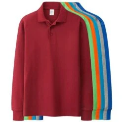 Autumn Solid Men Polos Shirts