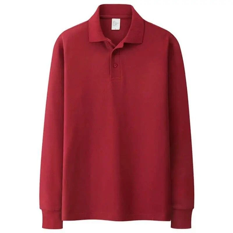 Autumn Solid Men Polos Shirts 18 Autumn Solid Men Polos Shirts - Image 18