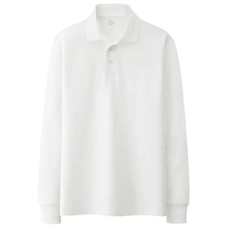 Autumn Solid Men Polos Shirts 2 Autumn Solid Men Polos Shirts - Image 2