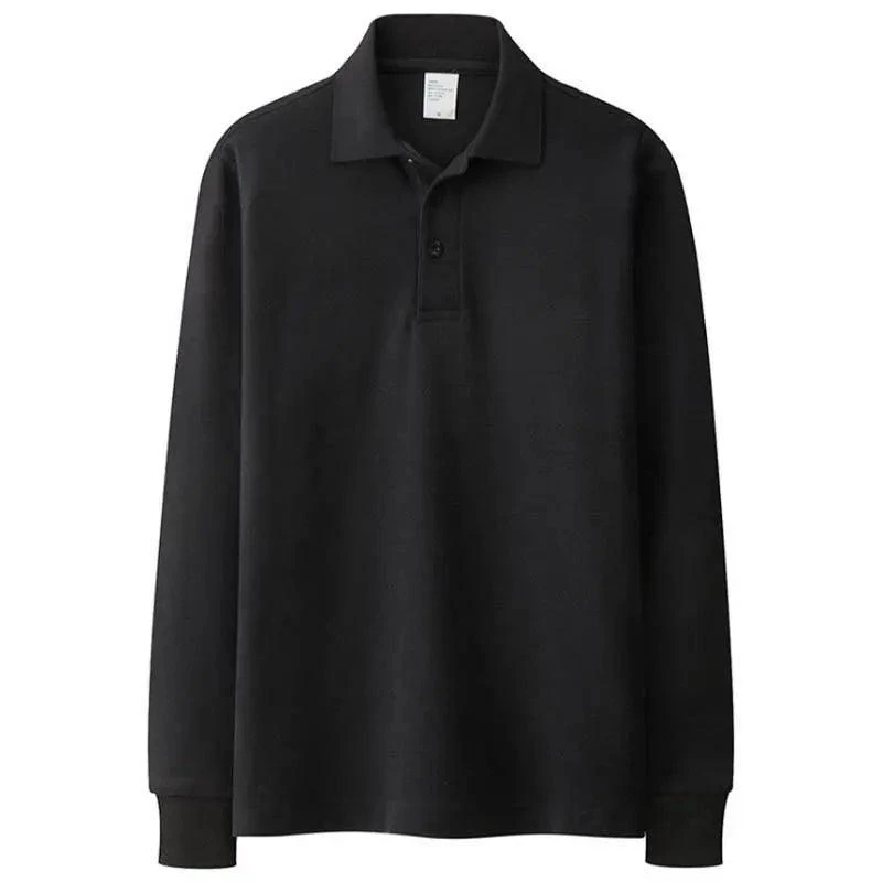 Autumn Solid Men Polos Shirts 3 Autumn Solid Men Polos Shirts - Image 3