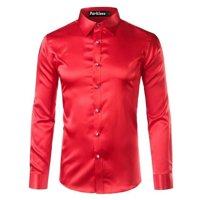 Beefheart Satin Silk Shirt For Men 10 Beefheart Satin Silk Shirt For Men - Image 10