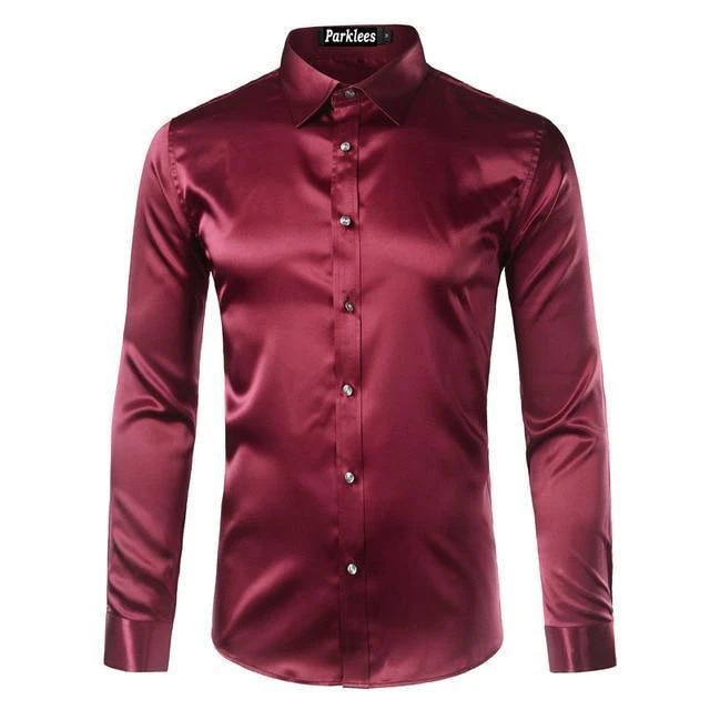 Beefheart Satin Silk Shirt For Men 9 Beefheart Satin Silk Shirt For Men - Image 9