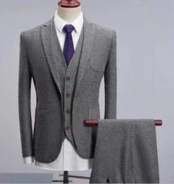 Big Business Tweed 3 Piece Suit -Rocka Style big business tweed 3 piece suit tweed suit lestyleparfait 5