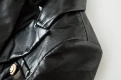 Black Leather Blazer Women - Formal-Business - Plain-Solid -Rocka Style black leather blazer women formal business plain solid leather blazer lestyleparfait 5