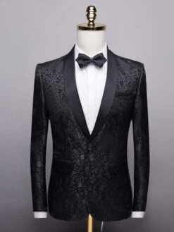 Blue Jacquard Two Piece Tuxedo Suit 15 Blue Jacquard Two Piece Tuxedo Suit -Rocka Style blue jacquard two piece tuxedo suit tuxedo suit lestyleparfait 7