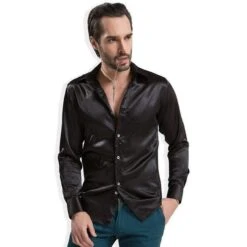 Bolan Satin Silk Shirt For Men -Rocka Style bolan satin silk shirt for men silk shirt lestyleparfait 10