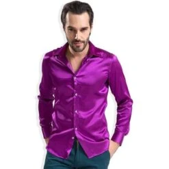 Bolan Satin Silk Shirt For Men -Rocka Style bolan satin silk shirt for men silk shirt lestyleparfait 11
