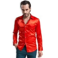 Bolan Satin Silk Shirt For Men -Rocka Style bolan satin silk shirt for men silk shirt lestyleparfait 4
