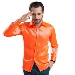 Bolan Satin Silk Shirt For Men -Rocka Style bolan satin silk shirt for men silk shirt lestyleparfait 5