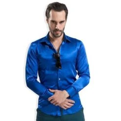 Bolan Satin Silk Shirt For Men -Rocka Style bolan satin silk shirt for men silk shirt lestyleparfait 8