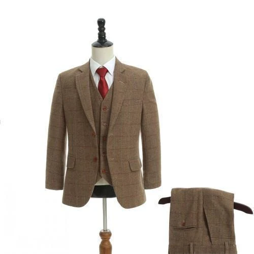 Bromley Plaid Three Piece Tweed Suit 2 Bromley Plaid Three Piece Tweed Suit - Image 2