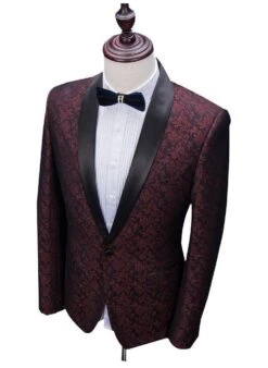 Capable Man Tuxedo Jacquard Suit -Rocka Style capable man tuxedo jacquard suit tuxedo suit lestyleparfait 5