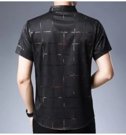 Casual Summer Plaid Shirt For Men -Rocka Style casual summer plaid shirt for men short sleeve shirt lestyleparfait 6