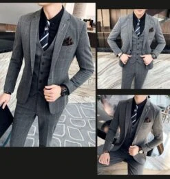 Checked Three Piece Suit 9 Checked Three Piece Suit -Rocka Style checked three piece suit plaid suit lestyleparfait 5