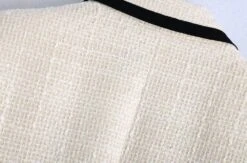 Chic Off-White Tweed Blazer Women - Vintage - Patchwork 10 Chic Off-White Tweed Blazer Women - Vintage - Patchwork -Rocka Style chic off white tweed blazer women vintage patchwork tweed blazer lestyleparfait 4