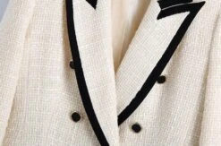 Chic Off-White Tweed Blazer Women - Vintage - Patchwork 12 Chic Off-White Tweed Blazer Women - Vintage - Patchwork -Rocka Style chic off white tweed blazer women vintage patchwork tweed blazer lestyleparfait 6