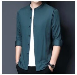 Clapton Satin Shirt For Men -Rocka Style clapton satin shirt for men silk shirt lestyleparfait 6