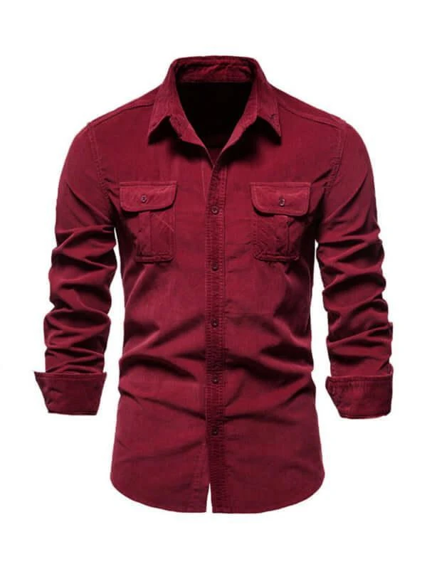 Corduroy Slim Fit Shirt 7 Corduroy Slim Fit Shirt - Image 7