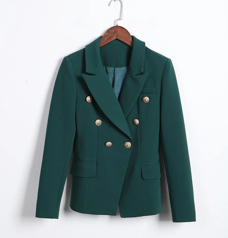 Dark Green Blazer Women - Casual - Plain-Solid 4 Dark Green Blazer Women - Casual - Plain-Solid - Image 4