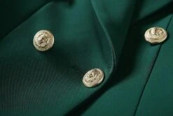 Dark Green Blazer Women - Casual - Plain-Solid 17 Dark Green Blazer Women - Casual - Plain-Solid -Rocka Style dark green blazer women casual plain solid double breasted blazer lestyleparfait 9