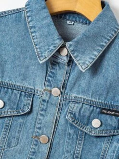 Denim Jeans Skirt Outfit Set -Rocka Style denim jeans skirt outfit set clothing set lestyleparfait 5