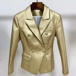 Designer Leather Blazer Women - Casual - Plain-Solid -Rocka Style designer leather blazer women casual plain solid leather blazer lestyleparfait 10