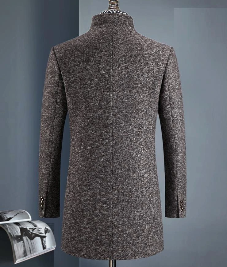 DiCaprio Wool Winter Coat 3 DiCaprio Wool Winter Coat - Image 3