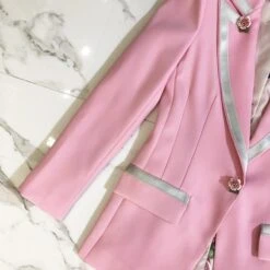 Elegant Pink Blazer Women - Casual - Plain-Solid 9 Elegant Pink Blazer Women - Casual - Plain-Solid -Rocka Style elegant pink blazer women casual plain solid women s blazer lestyleparfait 4