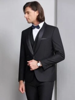 Formal Slim Fit Three Piece Tuxedo Suit -Rocka Style formal slim fit three piece tuxedo suit tuxedo suit lestyleparfait 4