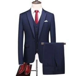 Formal Three Piece Business Suit -Rocka Style formal three piece business suit three piece suit lestyleparfait 12