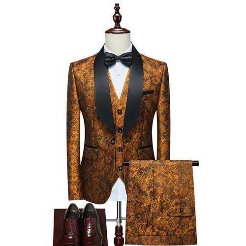 Gorka Luxury Three Piece Tuxedo Suit 5 Gorka Luxury Three Piece Tuxedo Suit - Image 5