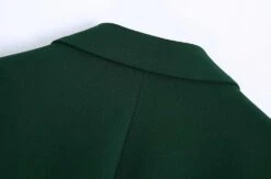 Green Double Breasted Blazer Women - Casual - Plain-Solid 8 Green Double Breasted Blazer Women - Casual - Plain-Solid -Rocka Style green double breasted blazer women casual plain solid double breasted blazer lestyleparfait 3