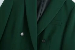 Green Double Breasted Blazer Women - Casual - Plain-Solid 10 Green Double Breasted Blazer Women - Casual - Plain-Solid -Rocka Style green double breasted blazer women casual plain solid double breasted blazer lestyleparfait 5