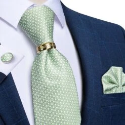 Green Luxury Necktie Set -Rocka Style green luxury necktie set necktie lestyleparfait 5