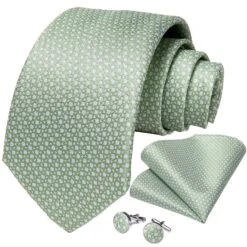 Green Luxury Necktie Set -Rocka Style green luxury necktie set necktie lestyleparfait 8