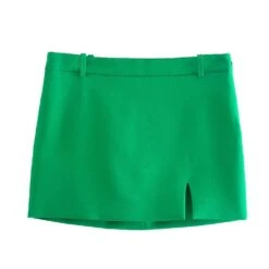 Green Mini Skirt Suit -Rocka Style green mini skirt suit skirt suit lestyleparfait 9