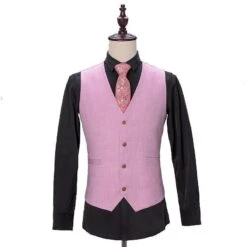 Iconic Pink Business Days 3 Piece Suit -Rocka Style iconic pink business days 3 piece suit three piece suit lestyleparfait 5