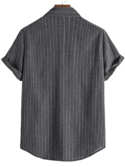 Jojo Striped Short Sleeve Shirt 32 Jojo Striped Short Sleeve Shirt -Rocka Style jojo striped short sleeve shirt short sleeve shirt lestyleparfait 16