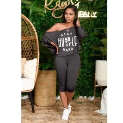 Ladies Outfit Sets- Stay Humble -Rocka Style ladies outfit sets stay humble clothing set lestyleparfait 7