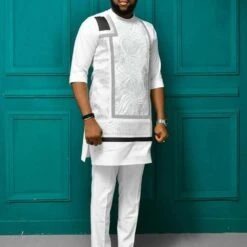 Long Top Men Clothing Outfit Set -Rocka Style long top men clothing outfit set clothing set lestyleparfait 10