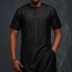 Long Top Men Clothing Outfit Set -Rocka Style long top men clothing outfit set clothing set lestyleparfait 3