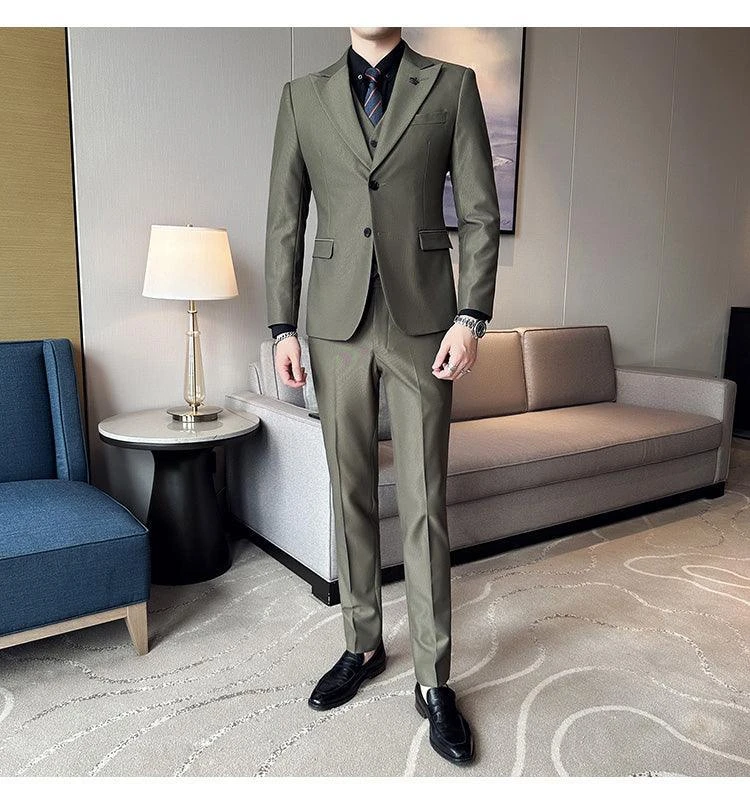 Marco Formal Business Three Piece Suit 3 Marco Formal Business Three Piece Suit - Image 3