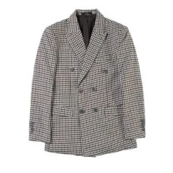 Men Blazer - Double-Breasted Houndstooth Blazer -Rocka Style men blazer double breasted houndstooth blazer double breasted blazer lestyleparfait 3