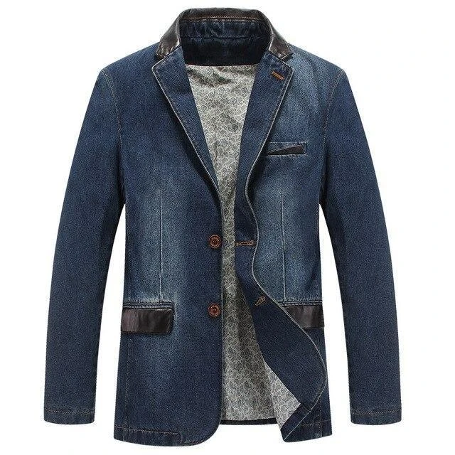 Men Blazer - Streetstyle Denim Blazer 5 Men Blazer - Streetstyle Denim Blazer - Image 5