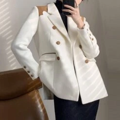 Oversized Luxury Blazer Women - Casual - Patchwork -Rocka Style oversized luxury blazer women casual patchwork women s blazer lestyleparfait 7