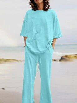 Oversized Summer Outfits Set -Rocka Style oversized summer outfits set clothing set lestyleparfait 3