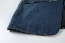 Plaid Denim Oversized Blazer Women - Casual - Patchwork -Rocka Style plaid denim oversized blazer women casual patchwork denim blazer lestyleparfait 6