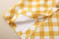 Plaid Skirt Outfit Set - Yellow -Rocka Style plaid skirt outfit set yellow clothing set lestyleparfait 11