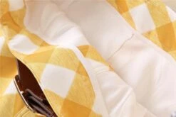 Plaid Skirt Outfit Set - Yellow -Rocka Style plaid skirt outfit set yellow clothing set lestyleparfait 12